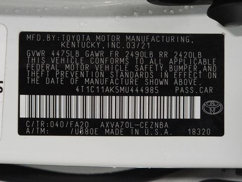 Used 2021 Toyota Camry LE image 50