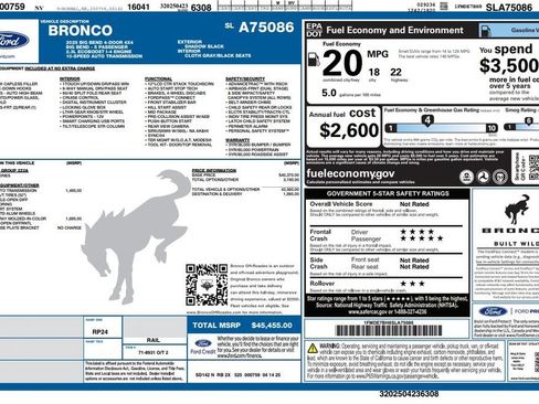 Used 2025 Ford Bronco Big Bend AWD/4WD image 2