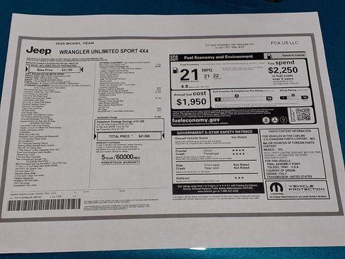 Used 2020 Jeep Wrangler Unlimited Sport S image 17
