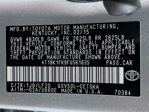 Used 2015 Toyota Camry XSE w/ Advanced Technology Package FWD image 33
