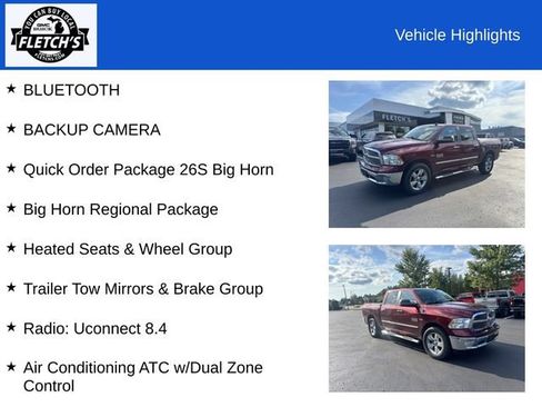Used 2016 RAM 1500 Big Horn AWD/4WD image 2