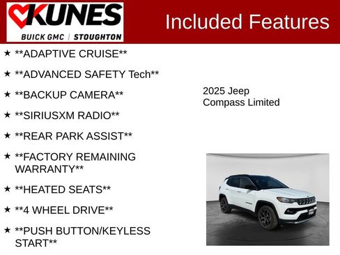 Used 2025 Jeep Compass Limited AWD/4WD image 2