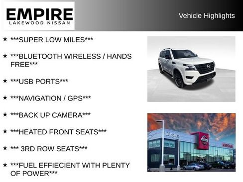Used 2022 Nissan Armada SL w/ Midnight Edition Package AWD/4WD image 2