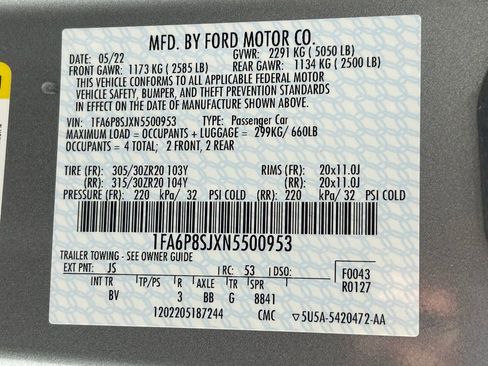 Used 2022 Ford Mustang Shelby GT500 w/ Technology Package image 36