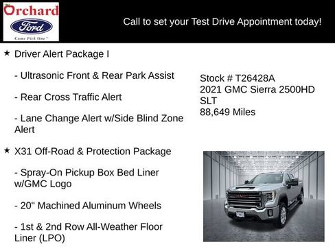 Used 2021 GMC Sierra 2500 SLT w/ SLT Premium Package AWD/4WD image 25
