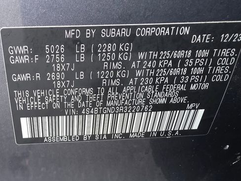 Certified 2024 Subaru Outback Limited XT image 37