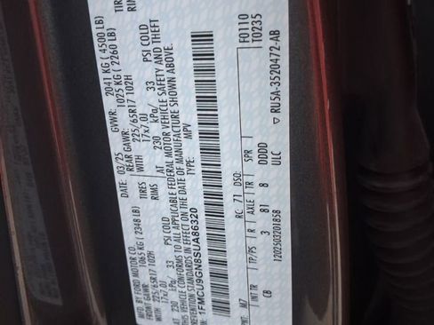 Used 2025 Ford Escape Active AWD/4WD image 3