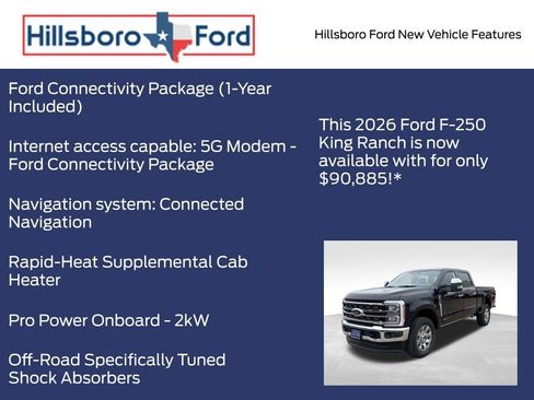 New 2026 Ford F250 King Ranch w/ Chrome Package AWD/4WD image 18