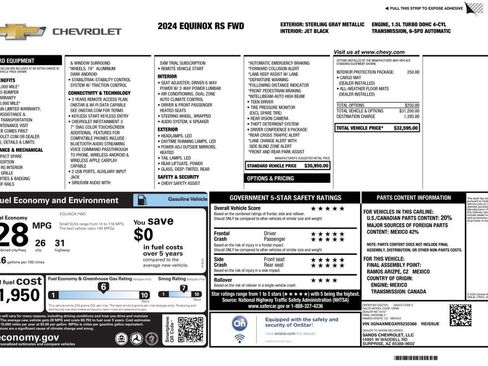 Used 2024 Chevrolet Equinox RS image 3