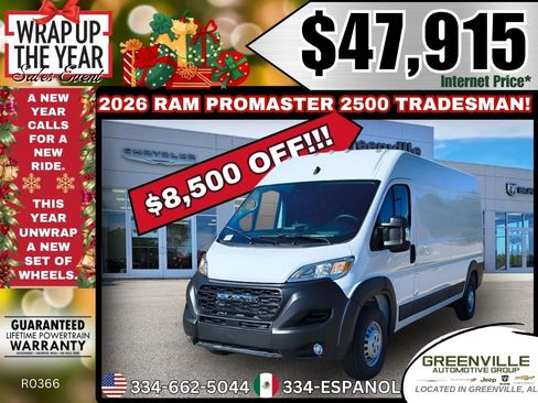 New 2026 RAM ProMaster 2500 w/ Convenience Group image 1