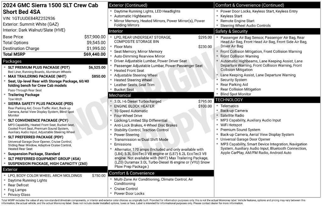 Used 2024 GMC Sierra 1500 SLT w/ SLT Premium Plus Package AWD/4WD image 6