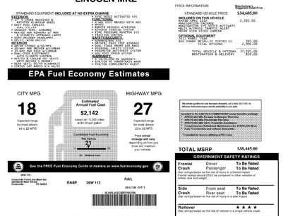 Used 2011 Lincoln MKZ w/ 101A Rapid Spec Order Code