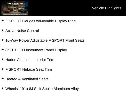 Used 2019 Lexus ES 350 F Sport w/ Accessory Package 2 image 7