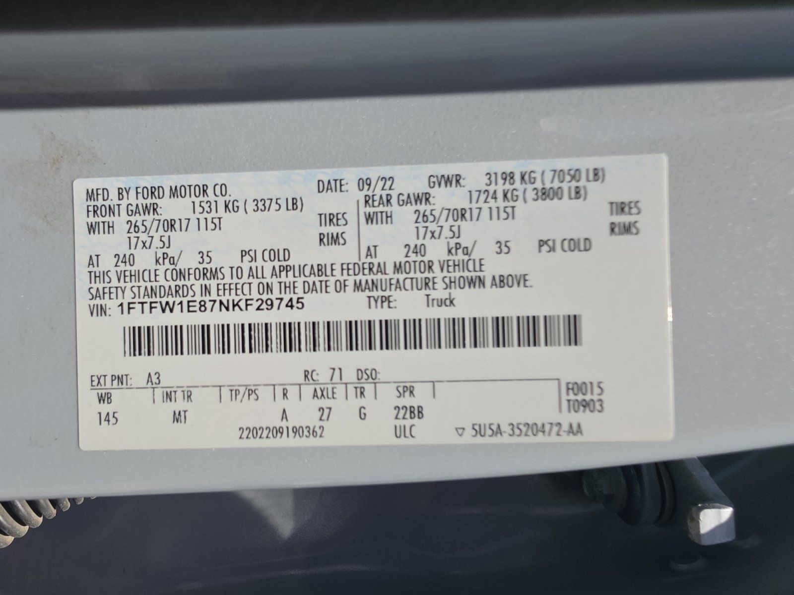 Certified 2022 Ford F150 XLT w/ Trailer Tow Package AWD/4WD image 34