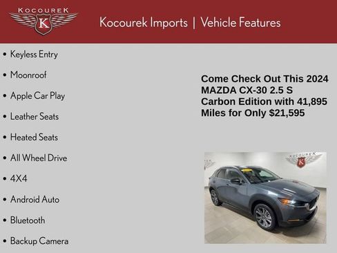Used 2024 MAZDA CX-30 AWD 2.5 S w/ Preferred Package image 4