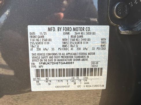 New 2026 Ford Explorer Active w/ Active Comfort Package RWD image 34