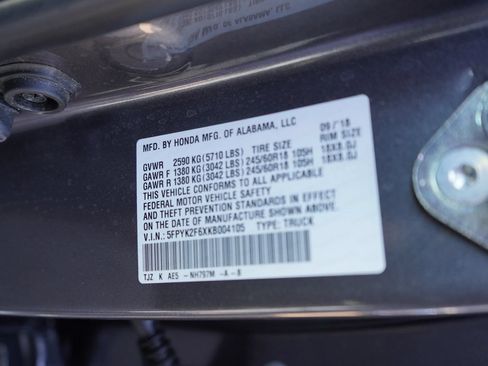 Used 2019 Honda Ridgeline RTL-T image 10