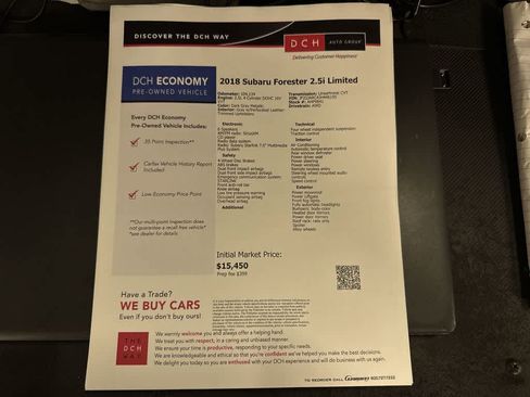 Used 2018 Subaru Forester 2.5i Limited AWD/4WD image 13