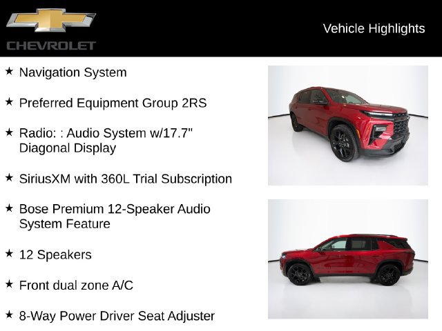 Used 2025 Chevrolet Traverse RS AWD/4WD image 5