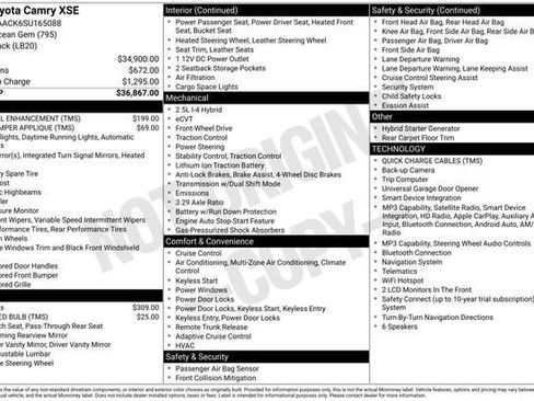 Certified 2025 Toyota Camry XSE FWD image 34