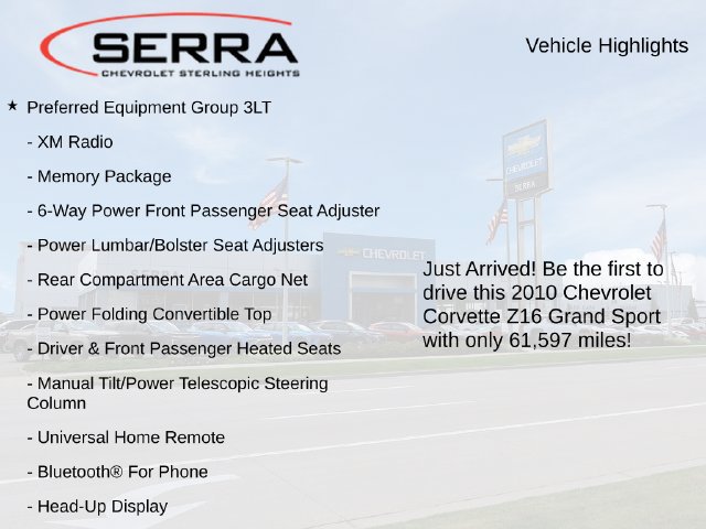 Used 2010 Chevrolet Corvette Grand Sport w/ Preferred Equipment Group RWD image 3