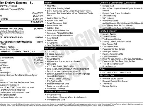 Used 2020 Buick Enclave Essence w/ Sound and Sites Package image 1