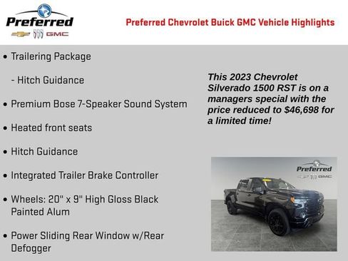 Certified 2023 Chevrolet Silverado 1500 RST w/ Convenience Package II AWD/4WD image 4