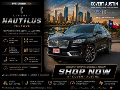Certified 2020 Lincoln Nautilus Reserve w/ Equipment Group 202A