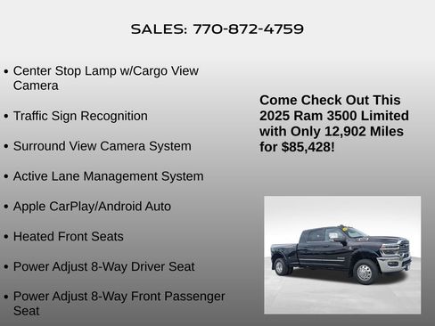 Used 2025 RAM 3500 Limited AWD/4WD image 30