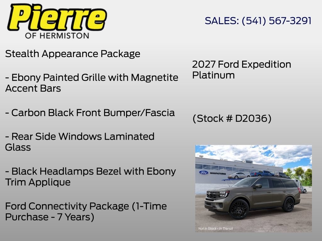 New 2027 Ford Expedition Platinum w/ Stealth Performance Package AWD/4WD image 28
