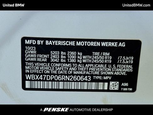 Used 2024 BMW X3 sDrive30i w/ Convenience Package w/ZPA RWD image 15