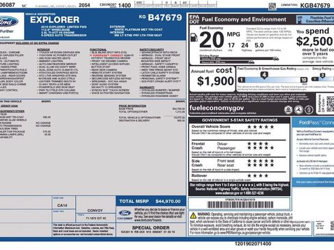 Used 2019 Ford Explorer Limited w/ Class III Trailer Tow Package FWD image 6
