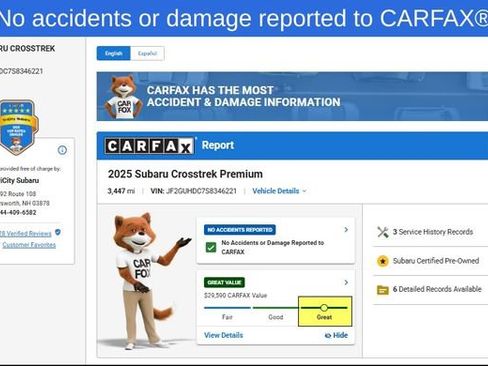 Certified 2025 Subaru Crosstrek 2.0i Premium AWD/4WD image 2