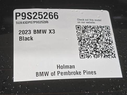 Certified 2023 BMW X3 sDrive30i w/ Convenience Package RWD image 25