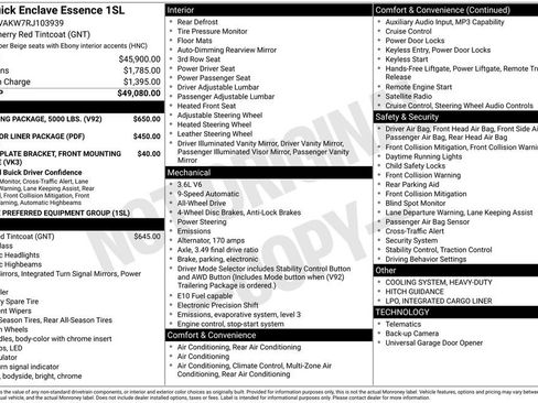 Certified 2024 Buick Enclave Essence w/ Trailering Package, 5000 lbs. image 5