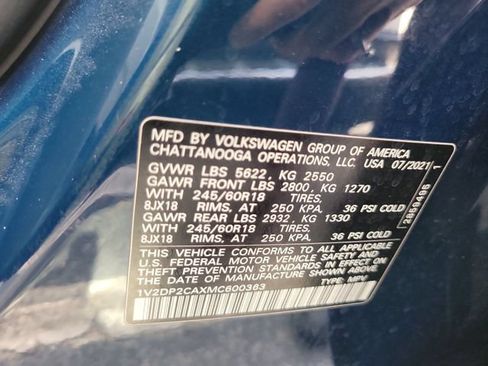 Used 2021 Volkswagen Atlas SE FWD image 26