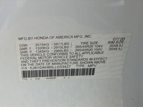 Used 2020 Acura MDX SH-AWD w/ Advance Package image 28