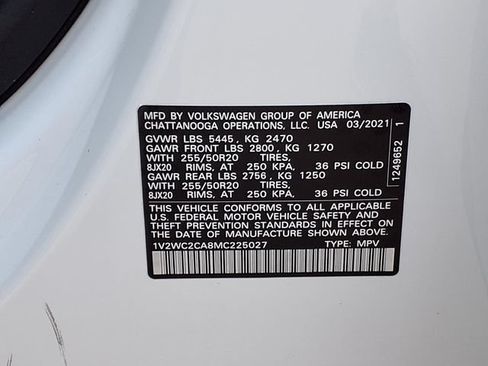 Used 2021 Volkswagen Atlas Cross Sport SE FWD image 9