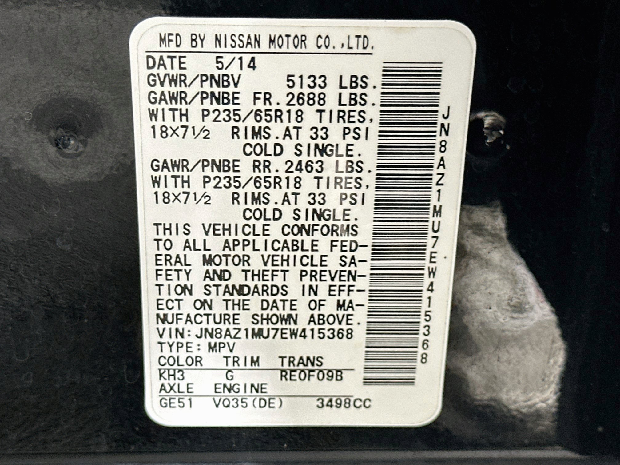 Used 2014 Nissan Murano SL FWD image 12