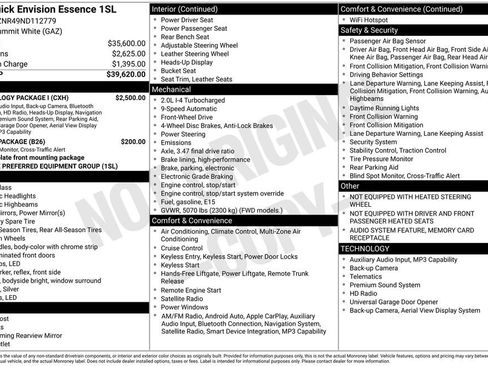 Used 2022 Buick Envision Essence w/ Technology Package I image 4