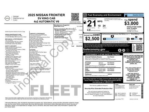 Used 2025 Nissan Frontier SV RWD image 32