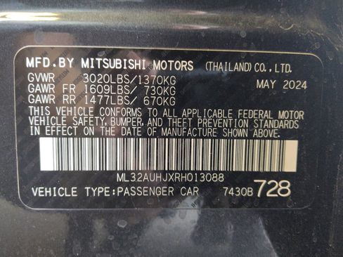 Used 2024 Mitsubishi Mirage ES FWD image 33