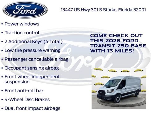 New 2026 Ford Transit 250 148 Medium Roof RWD image 20