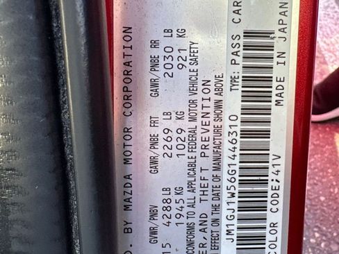 Used 2016 MAZDA MAZDA6 Grand Touring FWD image 2