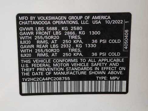 Used 2023 Volkswagen Atlas Cross Sport SE AWD/4WD image 48
