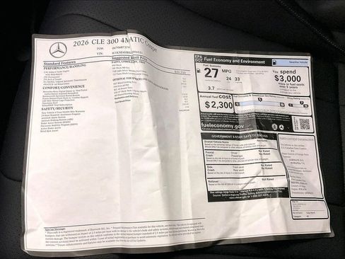 New 2026 Mercedes-Benz CLE 300 4MATIC Coupe image 13