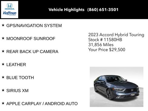 Used 2023 Honda Accord Touring image 8