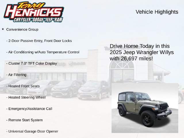 Used 2025 Jeep Wrangler Sport AWD/4WD image 4