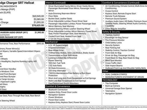Used 2016 Dodge Charger SRT Hellcat w/ Harman/Kardon Audio Group RWD image 44