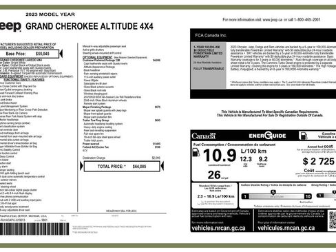 Used 2023 Jeep Grand Cherokee Altitude AWD/4WD image 2